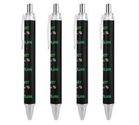 FJQWKLF I'mYelling I'm Brazilian Brazil Penna a sfera carina per donna e uomo Penna a sfera retrattile da 0,5 mm per lavoro 4 pezzi