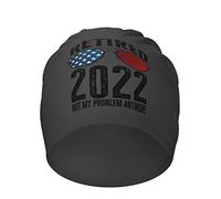 FJQWKLF in Pensione dal 2022, Il Mio Problema è Ancora in Pensione, Berretto Largo da Uomo e da Donna, Berretto Lavorato a Maglia con Teschio