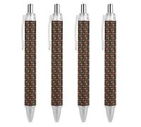 FJQWKLF Mese della storia dei neri 2022 Penna a sfera nera per uomo e donna Penne retrattili Penna a sfera da 0,5 mm per una scrittura 4 pezzi