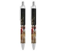 FJQWKLF Palla da bowling colpisce birilli da bowling penna a sfera penna a sfera retrattile penna da lavoro penne a sfera rotanti per ufficio forniture scolastiche 1 pz