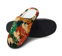 FJQWKLF Pantofole Anime con simpatici conigli bianchi, scarpe da camera da letto slip-on per uomo e donna, calde pantofole da casa in cotone per interni ed esterni, 13-14