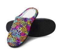 FJQWKLF Pantofole colorate con auto anime, scarpe slip-on da camera da letto per uomo e donna, calde pantofole da casa in cotone, per interni ed esterni, 9-10