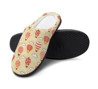 FJQWKLF Pantofole da camera da letto con mongolfiere anime, scarpe slip-on per uomo e donna, calde pantofole da casa in cotone, per interni ed esterni, 11-12