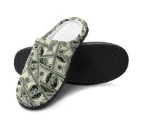 FJQWKLF Pantofole rosse con parole di fumetti, scarpe da camera da letto slip-on per uomo e donna, calde pantofole da casa in cotone, per interni ed esterni, taglia 7-8