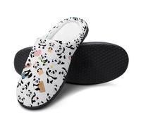 FJQWKLF Pantofole vintage con rose rosa e floreali, da uomo e da donna, in caldo cotone, per interni ed esterni, taglia 13-14