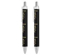 FJQWKLF Parlami di immobiliare Penne a sfera carine per donne e uomini Penna a sfera retrattile da 0,5 mm per lavoro 2 pezzi