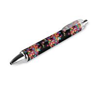 FJQWKLF Penna a sfera a forma di albero con puzzle per la consapevolezza dell'autismo, 0,5 mm, personalizzata, retrattile, nera, con punta fine, per quaderni, scrittura, ufficio, 1 pezzo