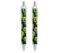 FJQWKLF Penna a sfera a scatto con inchiostro blu a forma di tartaruga, punta fine da 0,5 mm, per ufficio, 2 pezzi