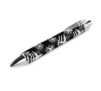 FJQWKLF Penna a sfera a scatto con penna a sfera a forma di aereo da caccia, bandiera degli Stati Uniti, inchiostro blu, punta fine da 0,5 mm, forniture per ufficio, 1 pezzo