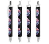 FJQWKLF Penna a sfera carina Hawaiian Sea Lizard per donne e uomini Penna a sfera retrattile da 0,5 mm per lavorare 4 pezzi