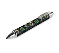 FJQWKLF Penna a sfera irlandese Schnauzer St. Patrick's Day da 0,5 mm, personalizzata, retrattile, nera, con punta fine, per quaderni, scrittura, ufficio, 1 pezzo