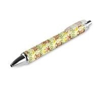 FJQWKLF Penna a sfera nera Monkey Tropical Banana Palm Trees per uomo e donna, penne retrattili, 0,5 mm, per una scrittura, 1 pezzo