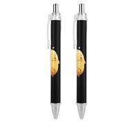 FJQWKLF Penna a sfera retrattile a forma di patata, punta fine da 0,5 mm, corpo rotondo flessibile per una scrittura confortevole, 4 pezzi