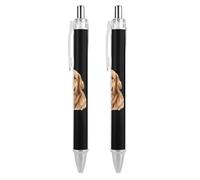 FJQWKLF Penna a sfera retrattile a forma di simpatico cane da riporto, punta fine da 0,5 mm, corpo rotondo flessibile per una scrittura confortevole, 1 pezzo