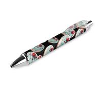 FJQWKLF Penna a sfera retrattile con inchiostro blu, a forma di cuore di ciliegia, per dessert, punta fine da 0,5 mm, per ufficio, 1 pezzo