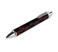 FJQWKLF Penna a sfera retrattile Red-Heart Poker con inchiostro blu, punta fine da 0,5 mm, per ufficio, 1 pezzo