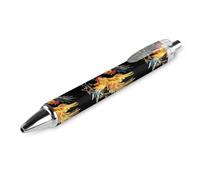 FJQWKLF Penna a sfera Rooster Chicken Fight da 0,5 mm, personalizzata, retrattile, nera, con punta fine, per quaderni, scrittura, ufficio, 1 pezzo