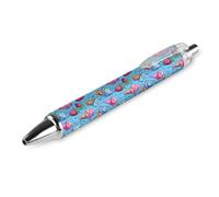 FJQWKLF Penna a sfera Sweet Ice-Creams da 0,5 mm, personalizzata, retrattile, nera, con punta fine, per quaderni, scrittura, ufficio, 1 pezzo