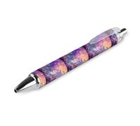 FJQWKLF Penna a sfera Wolf Fox Before Castle da 0,5 mm, personalizzata, retrattile, nera, con punta fine, per quaderni, scrittura, ufficio, 1 pezzo