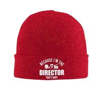 FJQWKLF perché Sono Il Direttore, Berretto Lavorato a Maglia, Cappelli Invernali Caldi, Berretti con Risvolto, Cappello da Orologio per Uomo e Donna