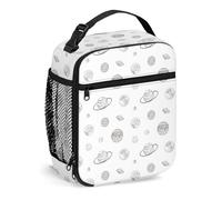 FJQWKLF Portapranzo Galaxy per uomini e donne, portapranzo piccolo per lavoro d'ufficio, picnic, arte astronomica planetaria, portapranzo portatile riutilizzabile, blu