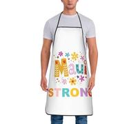 FJQWKLF Pregate per Maui Hawaii Grembiule resistente Grembiuli da cucina impermeabili per chef Grembiuli da cucina per barbecue Grembiule da forno personalizzato per uomo Donna