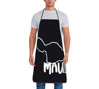 FJQWKLF Pregate per Maui Hawaii Grembiule resistente Grembiuli da cucina impermeabili per chef Grembiuli da cucina per barbecue Grembiule da forno personalizzato per uomo Donna