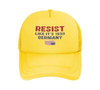 FJQWKLF Resisti Come se Fosse Il 1938 Cappello da Baseball con Scritta Resisti Come se Fosse Il 1938" in Germania, rifiuta Il fascismo, Fdt, libertà e democrazia.
