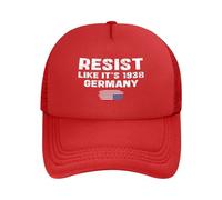 FJQWKLF Resisti Come se Fosse Il 1938 Cappello da Baseball con Scritta Resisti Come se Fosse Il 1938" in Germania, rifiuta Il fascismo, Fdt, libertà e democrazia.