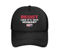 FJQWKLF Resisti Come se Fosse Il 1938 Cappello da Baseball con Scritta Resisti Come se Fosse Il 1938" in Germania, rifiuta Il fascismo, Fdt, libertà e democrazia.