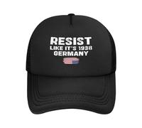 FJQWKLF Resisti Come se Fosse Il 1938 Cappello da Baseball con Scritta Resisti Come se Fosse Il 1938" in Germania, rifiuta Il fascismo, Fdt, libertà e democrazia.