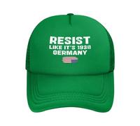 FJQWKLF Resisti Come se Fosse Il 1938 Cappello da Baseball con Scritta Resisti Come se Fosse Il 1938" in Germania, rifiuta Il fascismo, Fdt, libertà e democrazia.