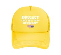 FJQWKLF Resisti Come se Fosse Il 1938 Cappello da Baseball con Scritta Resisti Come se Fosse Il 1938" in Germania, rifiuta Il fascismo, Fdt, libertà e democrazia.