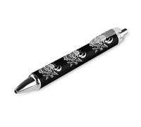 FJQWKLF Samurai Warrior Oni Mask Penna a sfera carina per donne e uomini Penna a sfera retrattile da 0,5 mm per lavoro 1 pz.