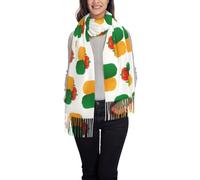 FJQWKLF Scialle per donna, sciarpa con peperoni colorati per donna, sciarpe da donna, grandi sciarpe morbide e calde invernali
