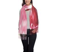 FJQWKLF Sciarpa con frange stampate con ciliegie rosse, morbida e accogliente, in finto cashmere, design alla moda con frange per tutte le stagioni