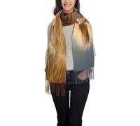 FJQWKLF Sciarpa da donna Prairie Lion Classic Tassel Pashmina Scialli e stole Sciarpa calda morbida autunno inverno