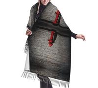 FJQWKLF Sciarpa elegante in cashmere con frange e stampa di mattoni colorati graffiti, 77 x 27 pollici, sciarpa alla moda con nappe