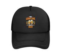 FJQWKLF Sembri Come se avessi Bisogno di Un Cappello a Rete da Birra Berretto da Baseball Divertente da Bere, Regalo per Il Giorno di San Patrizio per Uomini e Donne Nero