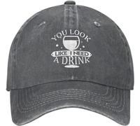 FJQWKLF Sembri Come se avessi Bisogno di Un Cappello da Birra Berretto da Baseball Divertente da Bere, Regalo per Il Giorno di San Patrizio per Uomini e Donne Nero