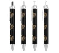 FJQWKLF Sloth Meditazione Yoga Penna a sfera carina per donne e uomini Penna a sfera retrattile da 0,5 mm per lavoro 4 pezzi