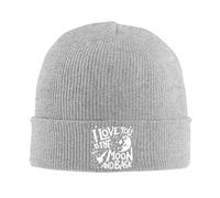 FJQWKLF Ti Amo Fino alla Luna e Ritorno, Berretto Lavorato a Maglia, Cappelli Invernali Caldi, Berretti con Risvolto, Berretto da Orologio per Uomo e Donna