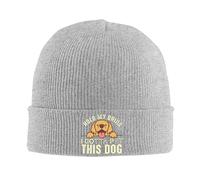 FJQWKLF Tieni Il Mio Drink, Devo accarezzare Questo Cane, Berretto Lavorato a Maglia, Cappelli Invernali Caldi, Berretti con Risvolto, Cappello da Orologio per Uomo e Donna