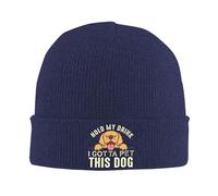 FJQWKLF Tieni Il Mio Drink, Devo accarezzare Questo Cane, Berretto Lavorato a Maglia, Cappelli Invernali Caldi, Berretti con Risvolto, Cappello da Orologio per Uomo e Donna