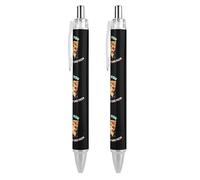 FJQWKLF Vaffanculo se non ti piace la pizza italiana Penne a sfera carine per donne e uomini Penna a sfera retrattile da 0,5 mm per lavorare 2 pezzi