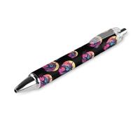 FJQWKLF Vintage Art Uniform Penna a sfera a rullo retrattile Inchiostro blu 0,5 mm Penna a punta fine Forniture per ufficio 1 pz