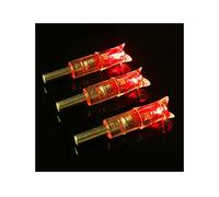 FJSC 3 Pezzi Cocche Illuminate a LED da 6,2 Mm Cocca a Freccia Leggera da Caccia Cocche a Freccia Illuminate Cocca a Freccia a LED per Uso con Freccia Rosso