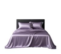 FJSNGPSBQPC Lenzuolo con angoli in seta, tasca da 45 cm, 180×230, grado 6A, doppio bozzolo, extra profondo(Sheet-1PC-max-z,Flat 150x220cm)