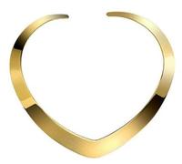 FJTNSQXSZ Set di gioielli da donna con collana e orecchini a forma di cuore con collana e orecchini a forma di cuore, Necklace size:18"L x 3/4"W, Lega di acciaio, Nessuna pietra preziosa