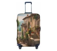 FJWSLCH Copertura per valigie italiana toscana approvata TSA elastica antigraffio da viaggio copertura protettiva per bagagli lavabile custodia per trolley adatta per bagagli da 45,7 a 81,7 cm, Nero ,